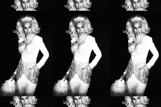 80s party girl Dianne Brill photographed on the runway. Ponyboy magazine.
