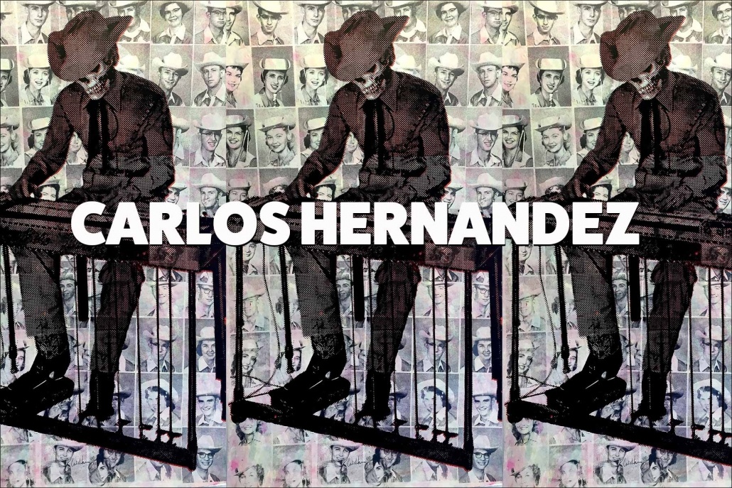 Artwork by Carlos Hernandez. Opening spread.