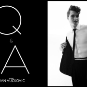 Model Ivan Vuckovic from Muse Models. Photographed for Ponyboy by Alexander Thompson. Opening spread.