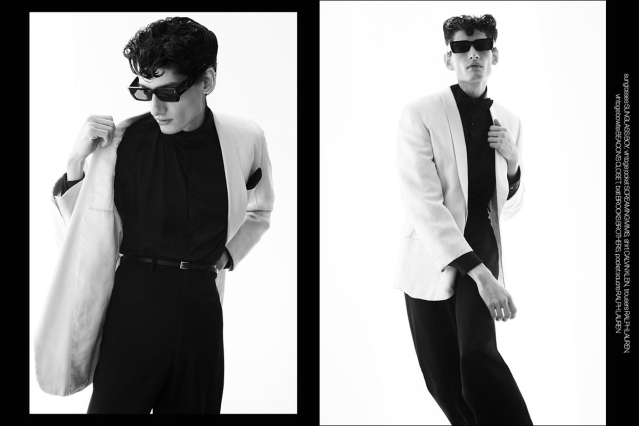 Model Emmanuel Leal from Muse Management. Photographed for Ponyboy by Alexander Thompson in New York City. Spread 4.