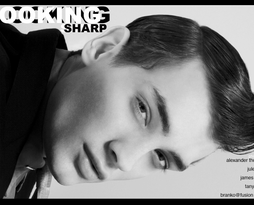 Model Branko from The Fusion Agency in NYC for Ponyboy magazine, featuring men's vintage style, Rockabilly, 50's, men's fashion. Photography by Alexander Thompson.