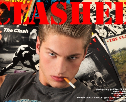 Clashed. Men's editorial featuring Soul Artist Management model Clancy Sigalet for Ponyboy Magazine, featuring Alexander Thompson.