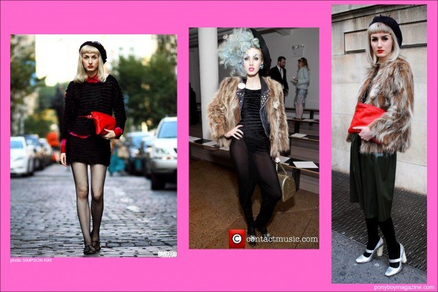 Street style images of New York City model Stella Rose Saint Clair for Ponyboy Magazine.