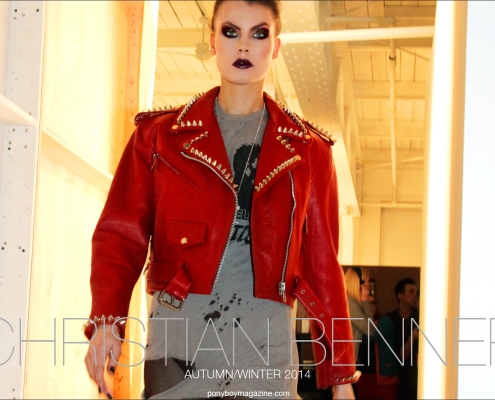 Christian Benner Autumn/Winter 2014 Collection at Pier 59 Studios in New York City, photographed by Alexander Thompson for Ponyboy Magazine.