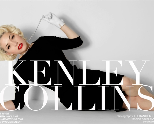 New York designer Kenley Collins photographed by Alexander Thompson for Ponyboy Magazine.
