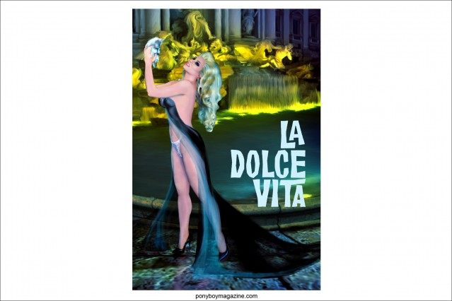 "La Dolce Vita" artwork by Scott Ewalt. Ponyboy Magazine.