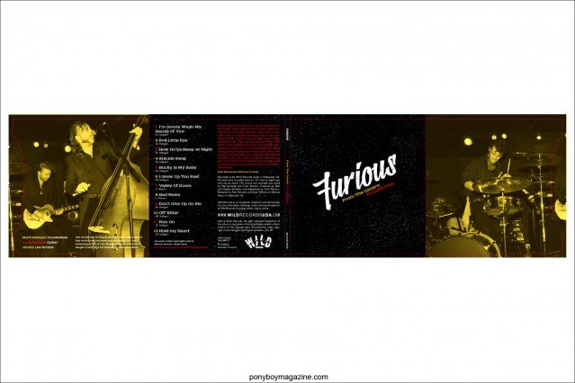 Artwork for band Furious, on the Wild Records label. Photograph by Alexander Thompson. Ponyboy Magazine.