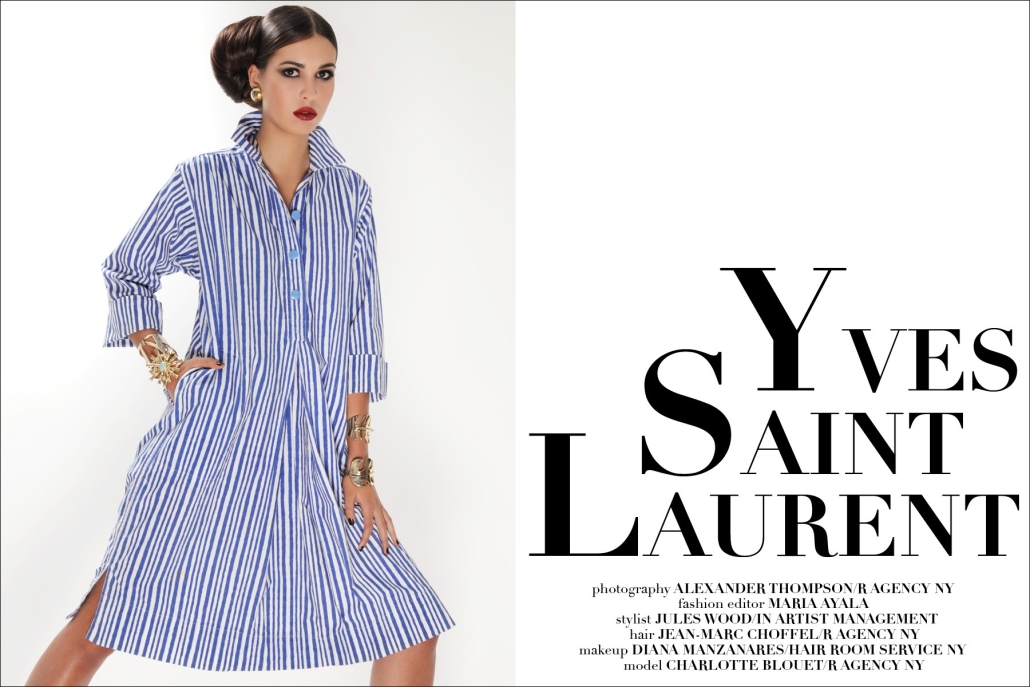 Yves Saint Laurent opener, Ponyboy Magazine. Photographed by Alexander Thompson in New York City.
