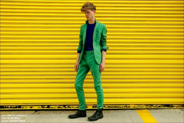 Reid Rohling from Fusion Models NY, stars in Ponyboy Magazine men's editorial "On The Waterfront". Photographed by Alexander Thompson, with styling by Jules Wood.