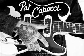 Australian rockabilly musician Pat Capocci, opening spread for Ponyboy Magazine. Photographed by Alexander Thompson.