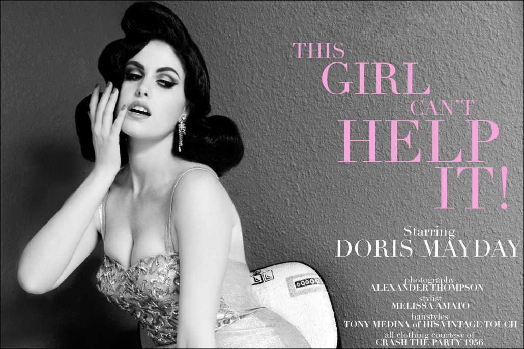 "This Girl Can't Help It", a 1950's inspired fashion editorial starring Doris Mayday. Photographed by Alexander Thompson for Ponyboy Magazine.