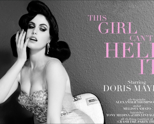 "This Girl Can't Help It", a 1950's inspired fashion editorial starring Doris Mayday. Photographed by Alexander Thompson for Ponyboy Magazine.