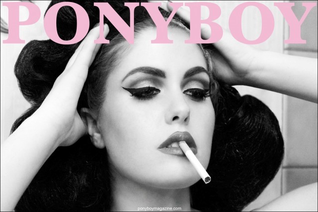 Doris Mayday, pin-up model, photographed for Ponyboy Magazine by Alexander Thompson.