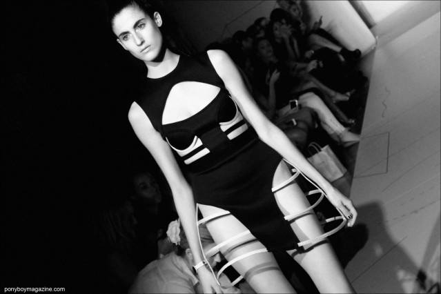 A custom cut-out design by New York label Chromat, photographed during New York Fashion Week by Alexander Thompson for Ponyboy Magazine.