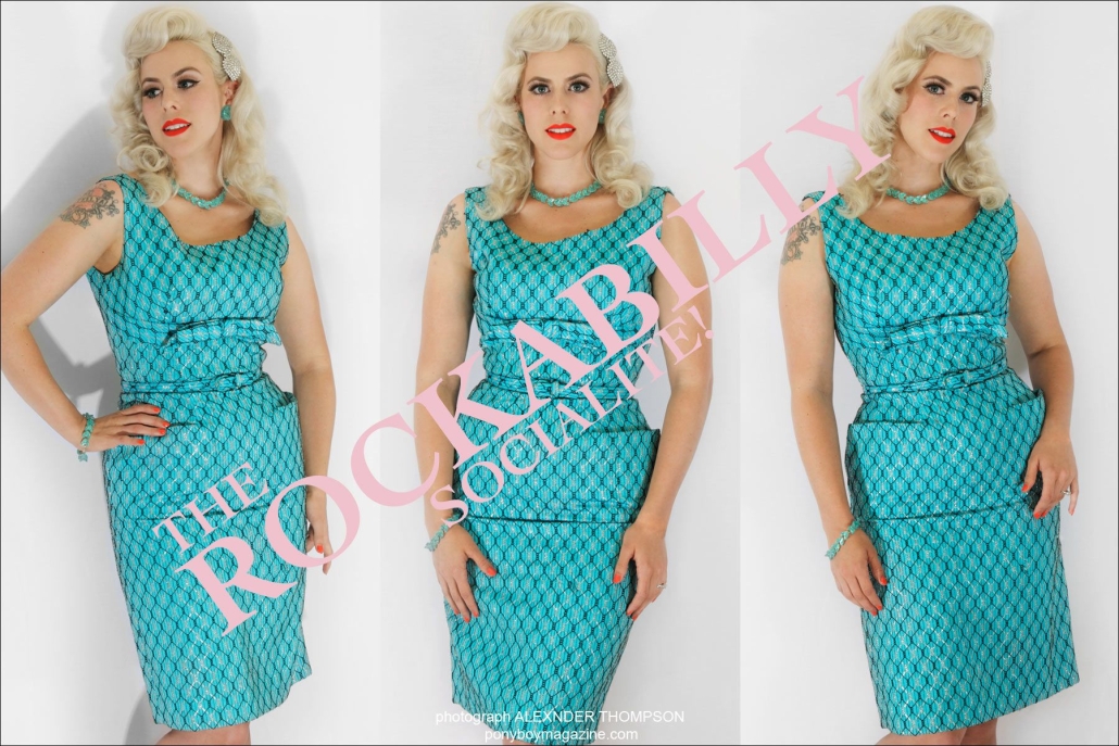 Dollie Deville, The Rockabilly Socialite, photographed by Alexander Thompson for Ponyboy Magazine.