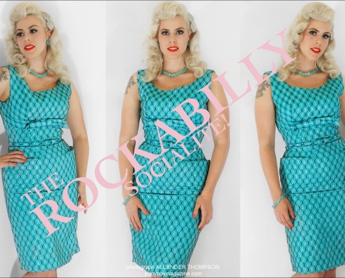 Dollie Deville, The Rockabilly Socialite, photographed by Alexander Thompson for Ponyboy Magazine.