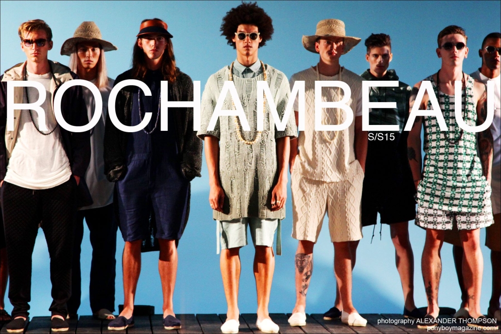 Rochambeau Spring/Summer 2015 collection presented at Milk Studios in New York City. Photographed by Alexander Thompson for Ponyboy Magazine.