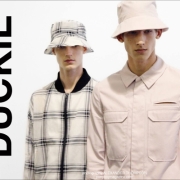 Model Botond Cseke in Duckie Brown Spring/Summer 2015 collection, photographed at Industria Studios in New York City. Photograph by Alexander Thompson for Ponyboy Magazine.