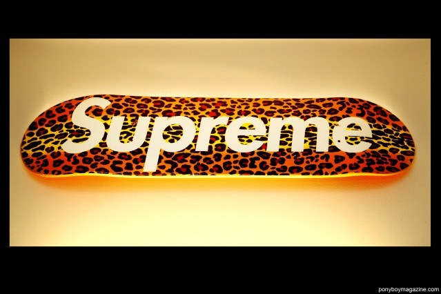 A Supreme skateboard owned by Peter Davis. Photographed by Alexander Thompson for Ponyboy Magazine.