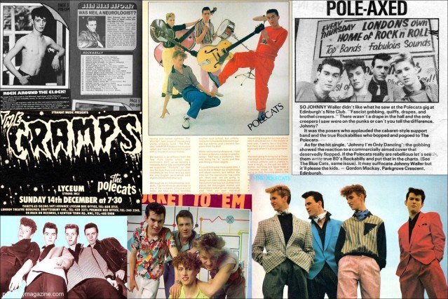 Press clippings of Tim Polecat and The Polecats. Ponyboy Magazine.