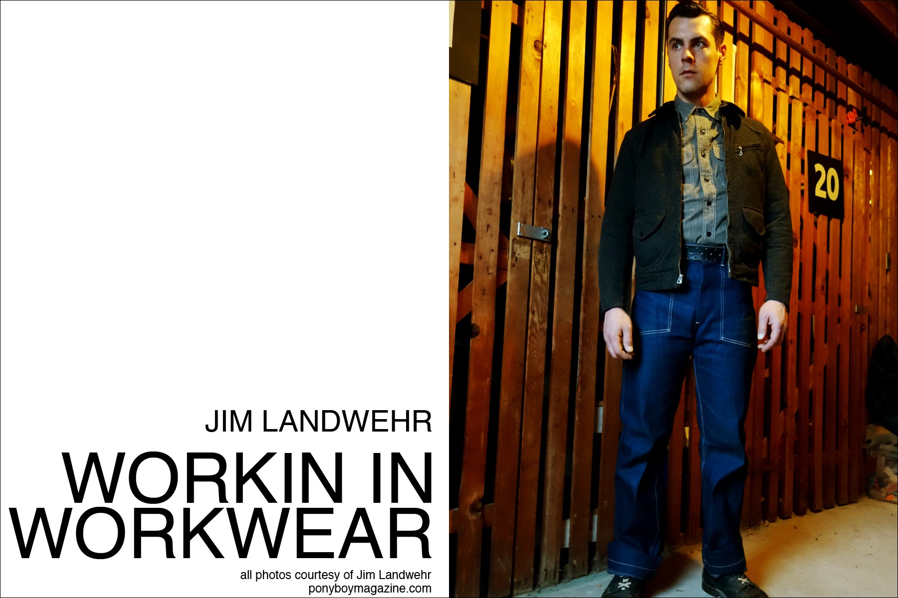 Ponyboy Magazine profile on Jim Landwehr, from Instagram profile "workin_in_workwear".