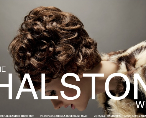 Stella Rose Saint Clair stars in Ponyboy Magazine women's editorial "The Halston Wig". Photography by Alexander Thompson.