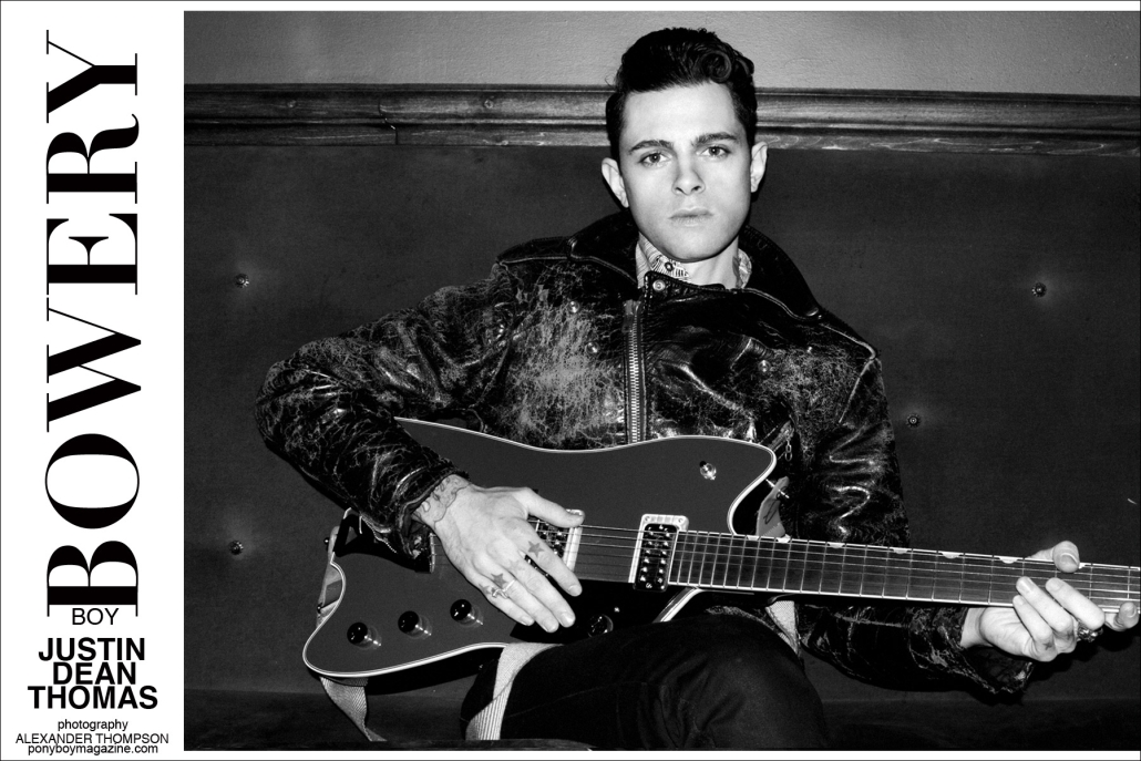 The talented Justin Dean Thomas, photographed by Alexander Thompson for Ponyboy magazine.