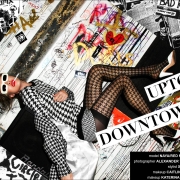 Opening spread for Ponyboy magazine women's editorial "Uptown Girl Downtown". Starring Naya Shtreys from Red Model Management, with photography by Alexander Thompson.