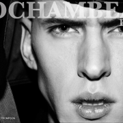 Male model Leon, photographed backstage by Alexander Thompson for Ponyboy magazine, at Rochambeau F/W15 menswear collection in New York City.