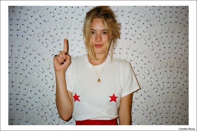 Model beauty Camille Rowe, photographed by Kristin Gallegos. Ponyboy magazine.