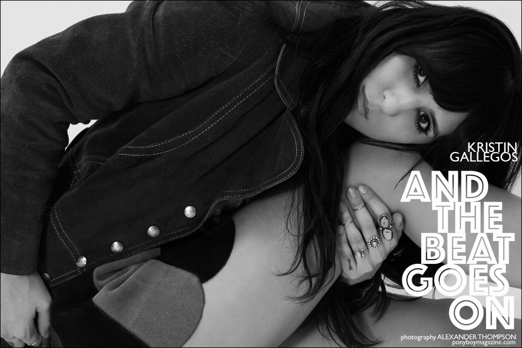 Beauty Kristin Gallegos, photographed for Ponyboy magazine in New York City by Alexander Thompson.