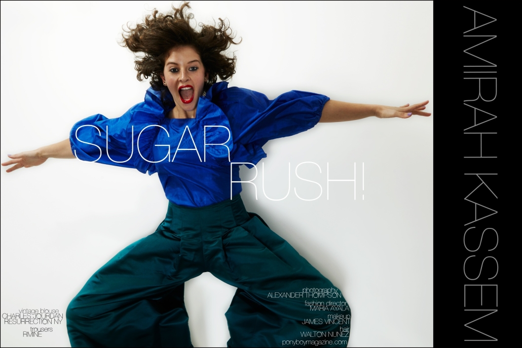 Amirah Kassem photographed by Alexander Thompson for Ponyboy magazine in New York City.