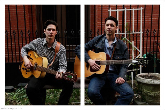 Old school country crooners the Cactus Blossoms, photographed by Alexander Thompson for Ponyboy magazine in New York City.