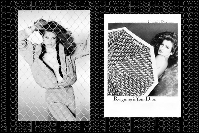 1970's superstar model Gia Carangi, photographed by the brilliant photographer Chris von Wangenheim. From the book GLOSS, Rizzoli 2015 by Roger Padilha & Mauricio Padilha. Ponyboy magazine.
