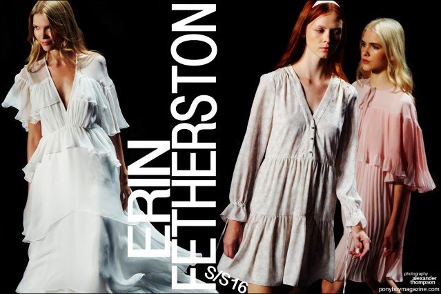 The Erin Fetherston Spring/Summer 2016 womenswear show, photographed by Alexander Thompson for Ponyboy magazine.