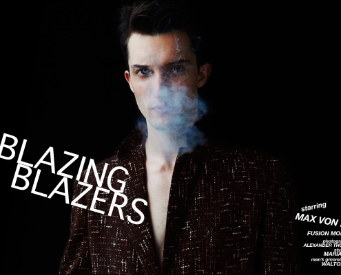 Model Max Von Isser featured in Ponyboy magazine men's editorial, with accompanying interview. Photography by Alexander Thompson.