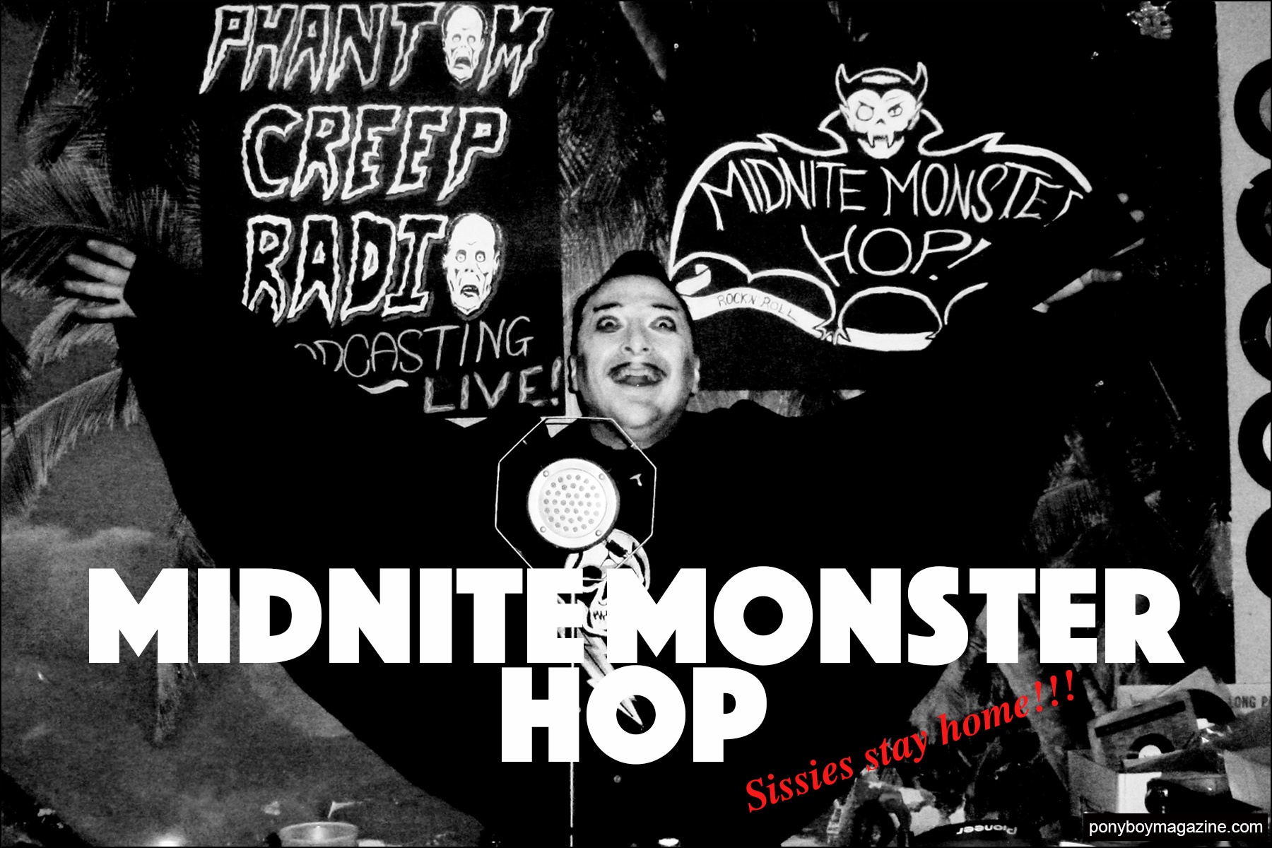 The Midnite Monster Hop party. Ponyboy magazine NY.