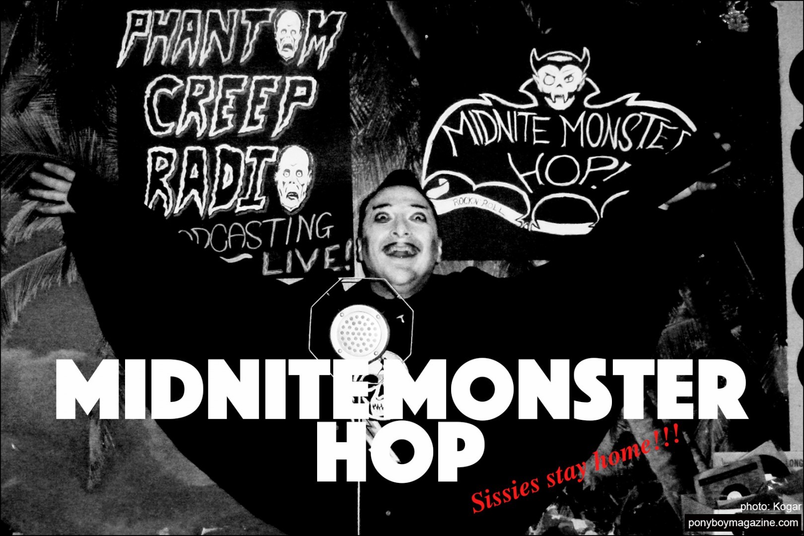 The Midnite Monster Hop party. Ponyboy magazine.