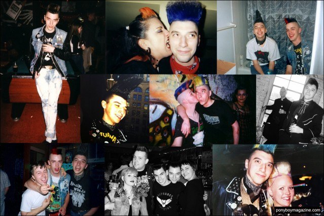 Photographs of psychobilly Mike Decay, founder of New York party Midnite Monster Hop. Ponyboy magazine.