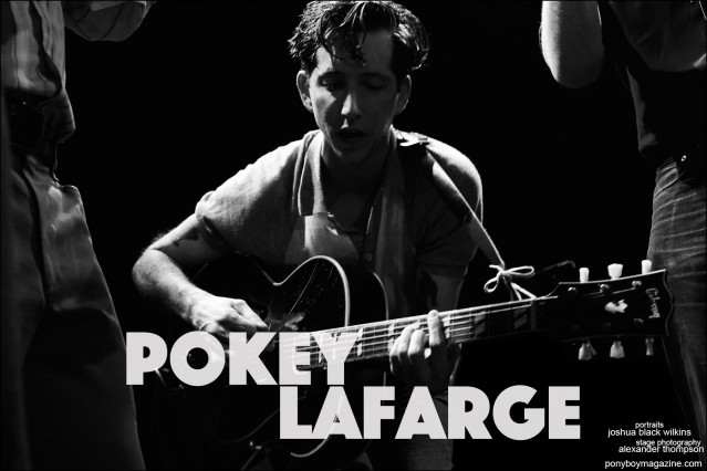 Musician Pokey LaFarge photographed at the Bowery Ballroom in New York City. Photography by Alexander Thompson for Ponyboy magazine.