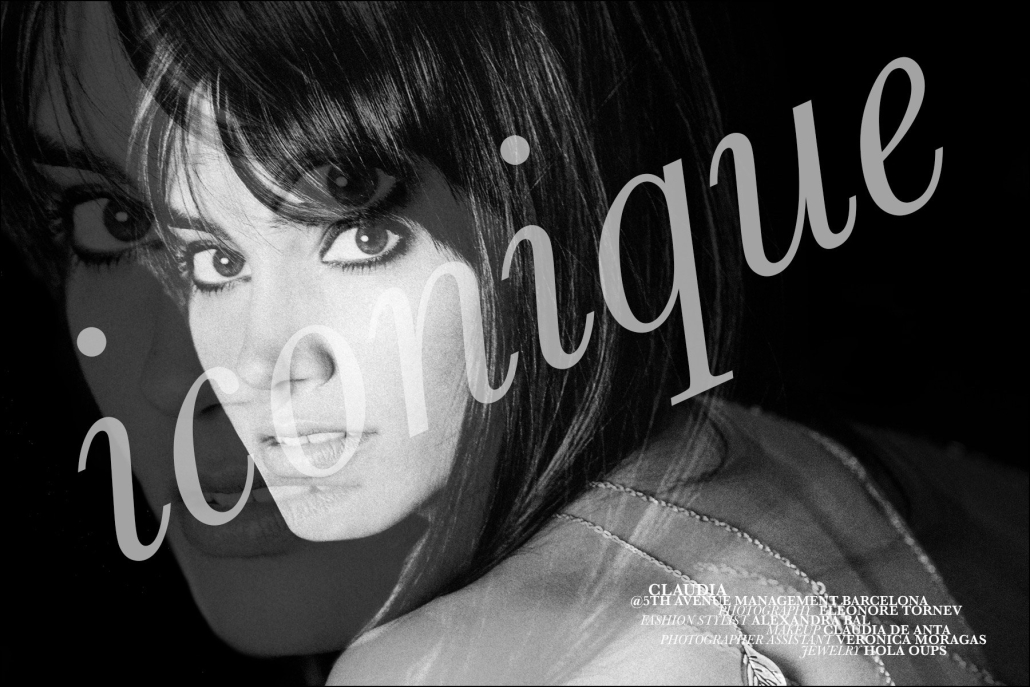 Model Claudia de Anta photographed by Eléonore Tornev for "Iconique", styled by Alexandra Bal. Ponyboy magazine.