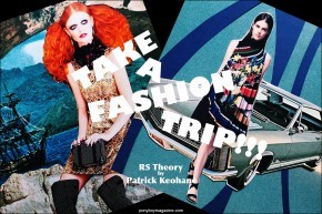 Collage artwork of Alice & Olivia by Patrick Keohane for RS Theory. Ponyboy magazine.