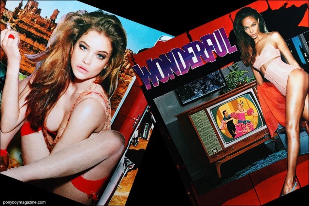 Collage artwork of Barbara and Joan Smalls images by Patrick Keohane for RS Theory. Ponyboy magazine.