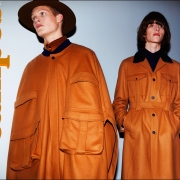 Carlos-Campos-FW16-OPENER Models Dillon Westbrock, Harry Curran and Kye Darcy photographed before walking the runway for Carlos Campos F/W16 menswear show. Photography by Alexander Thompson for Ponyboy magazine.