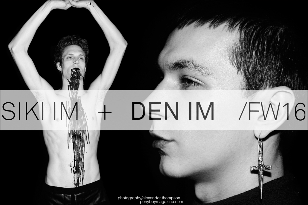 The Siki Im + Den Im Fall/Winter menswear show, photographed by Alexander Thompson for Ponyboy magazine.