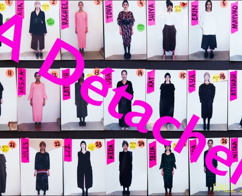 A Détacher Fall 2016 womenswear collection photographed by Alexander Thompson for Ponyboy magazine.