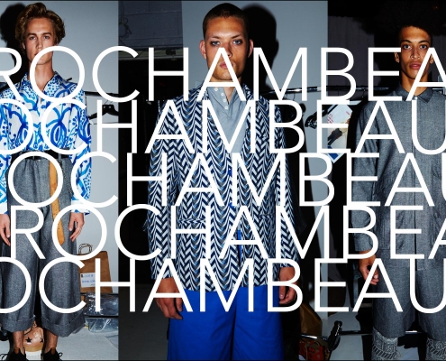 The Rochambeau Spring/Summer 2017 menswear show, photographed backstage by Alexander Thompson for Ponyboy magazine.