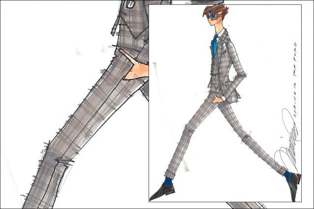 Tom Ford Spring 2016 men's fashion illustration by Michael Ward. Ponyboy magazine.