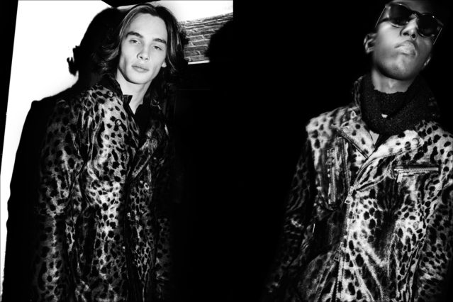 Male model Anders Donatelli photographed backstage at the John Varvatos Fall/Winter 2017 menswear show. Photography by Alexander Thompson for Ponyboy magazine.