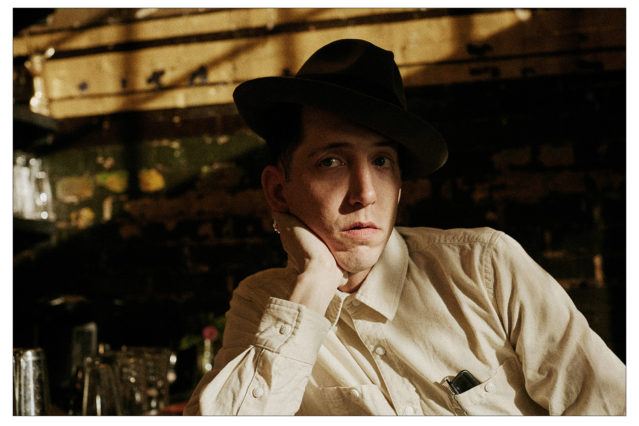 Pokey LaFarge photographed by Noah Sahady in his clothing collaboration with Knickerbocker Mfg. Co. Ponyboy magazine New York.